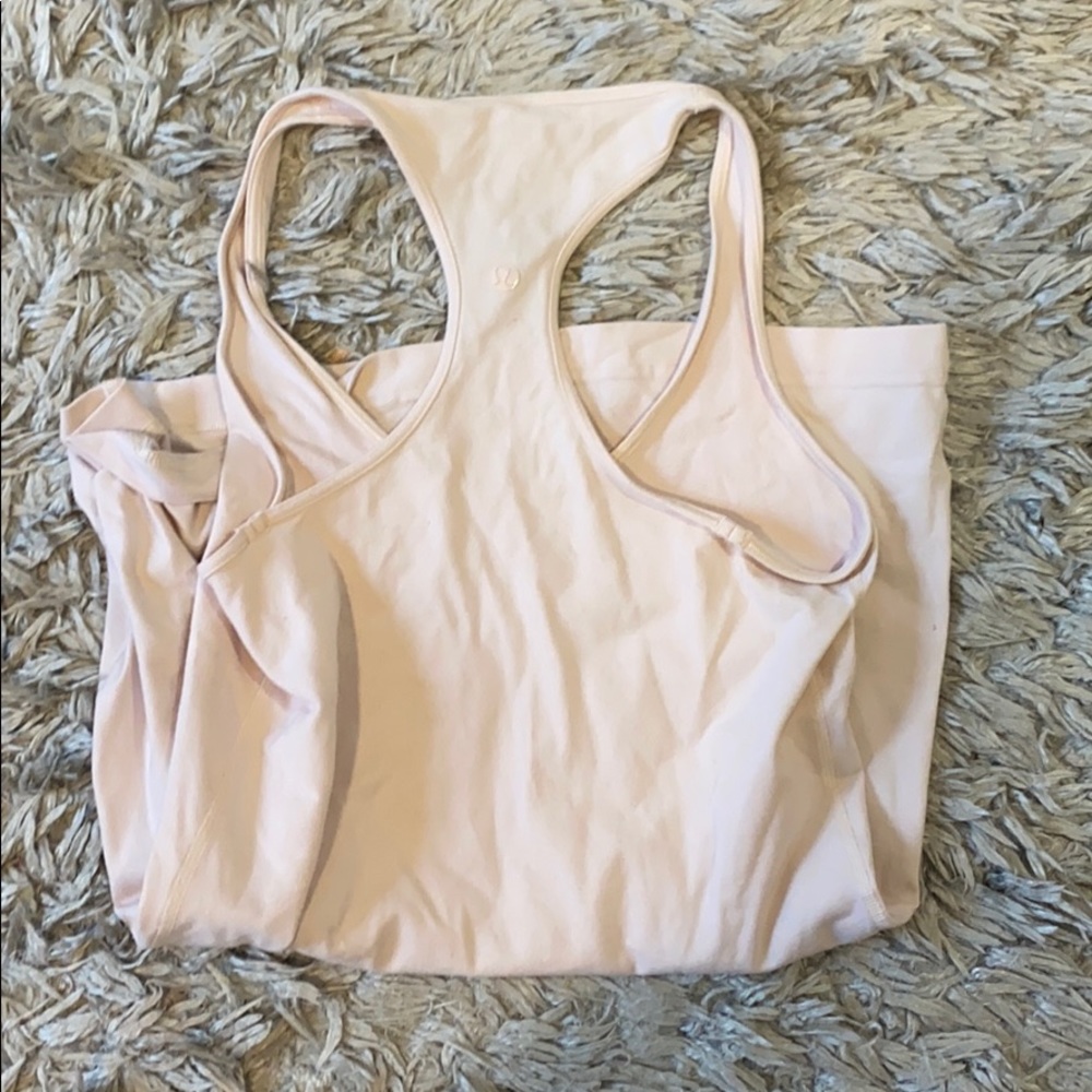 light pink lulu top